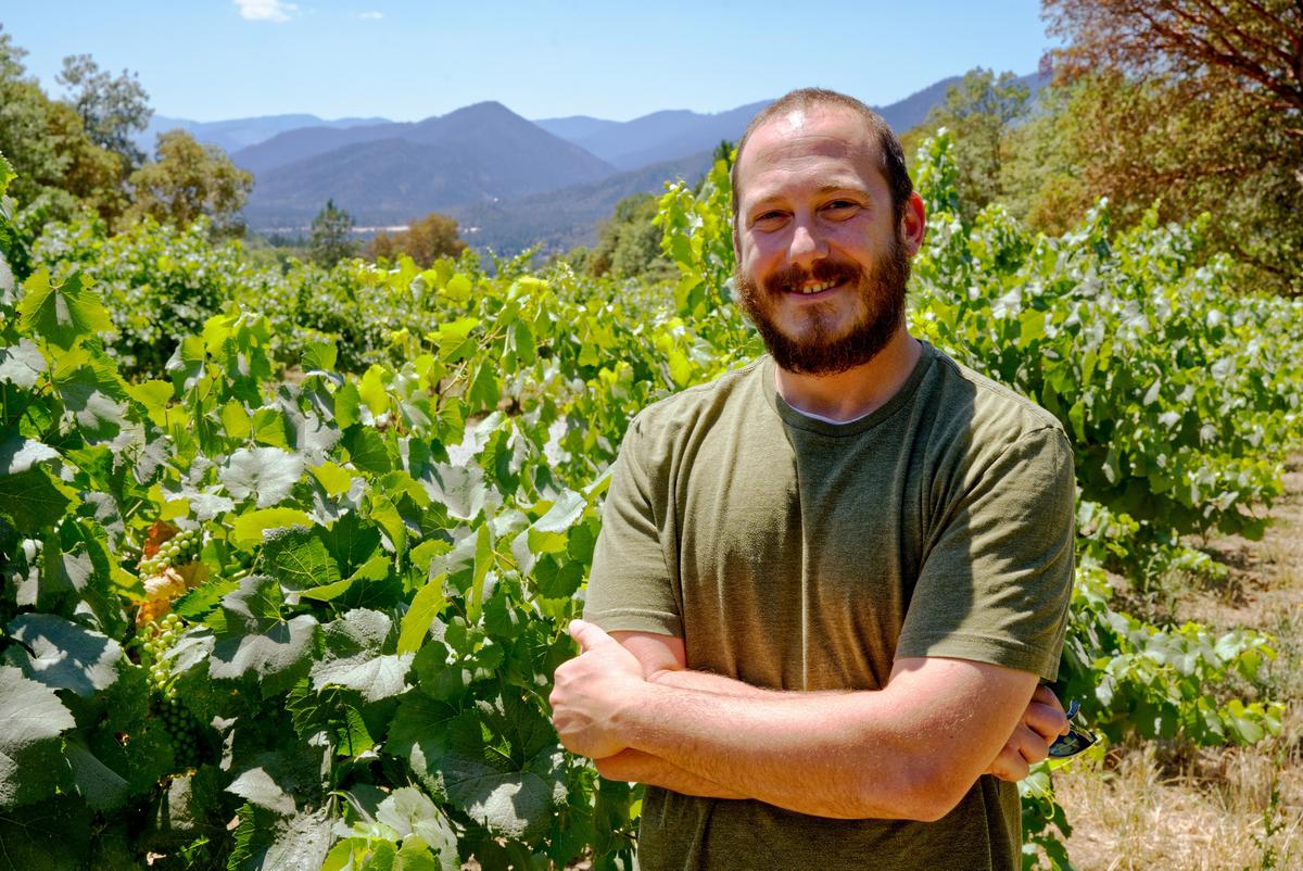 Winemaker Steve Grande at the Wooldridge Creek Winery in southern Ore. (Benjamin Rader)