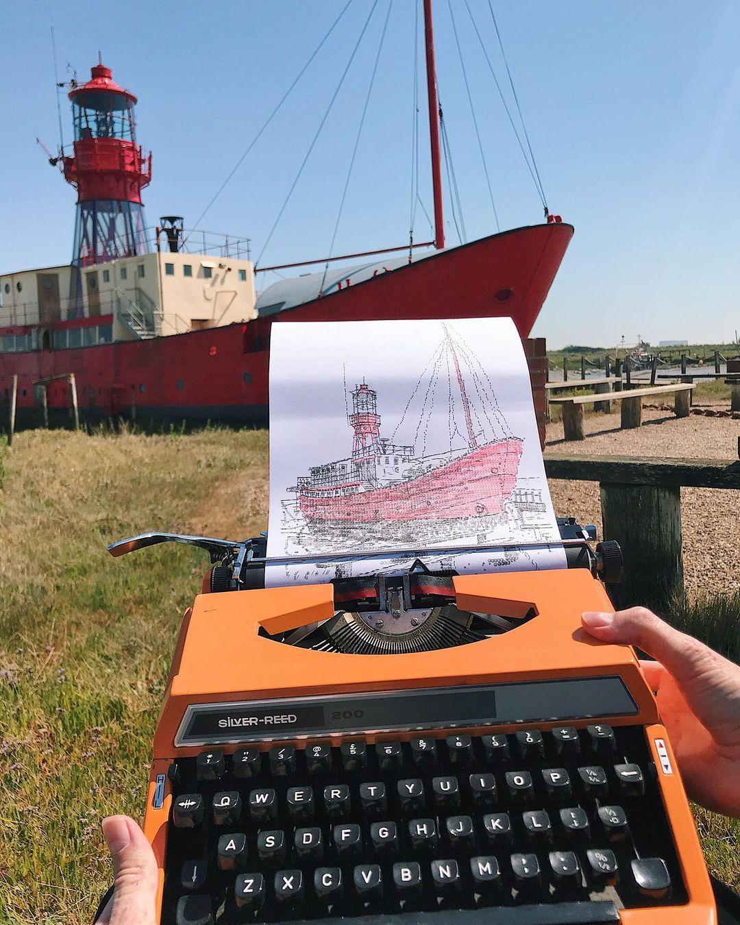 The Fellowship Afloat light vessel at Tollesbury Marina, in Essex. (Courtesy of <a href="https://www.instagram.com/jamescookartwork/">James Cook Artwork</a>)