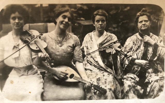 Irene Cornish's great-grandmother Katey (Katharine) Havey DeWorth on the far right. (Courtesy of <a href="https://www.facebook.com/renie.bird">Irene Cornish</a>)