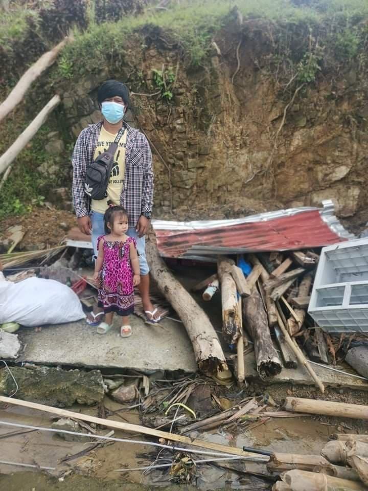 The typhoon destroyed their house. (Courtesy of <a href="https://www.facebook.com/rochelle.tanael.9">Rochelle Reyes</a>)