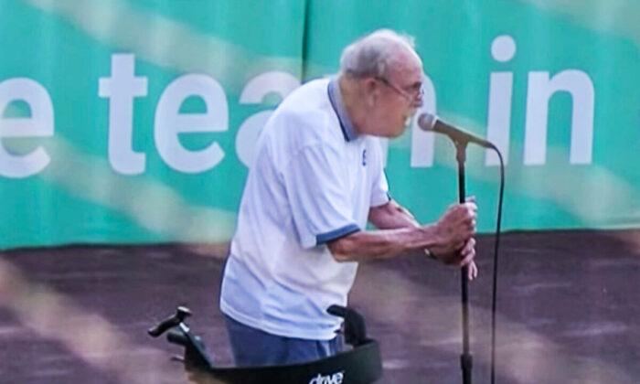 VIDEO: 96-Year-Old Veteran Sings National Anthem at Baseball Game—and He’s ‘Darn Good’