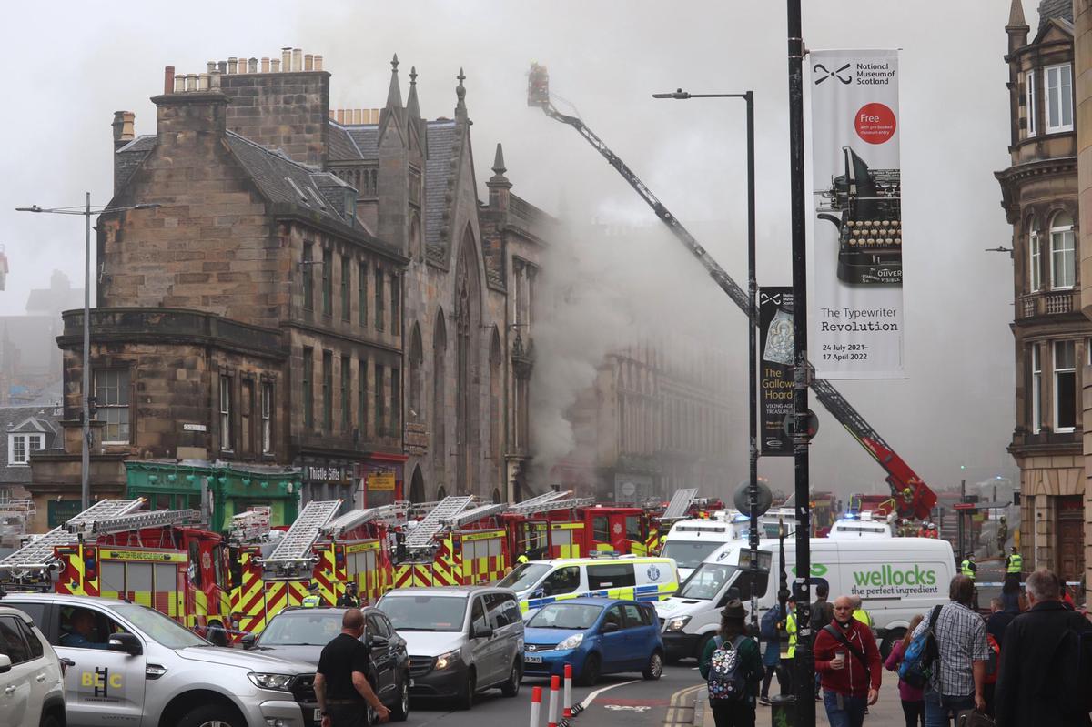 Firefighters Spend More Than 24 Hours Tackling Edinburgh Blaze