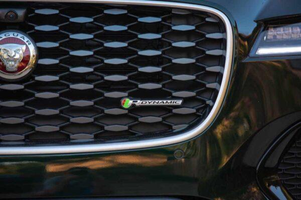The grille with company logo and R-Dynamic badge.(Courtesy of Jaguar)