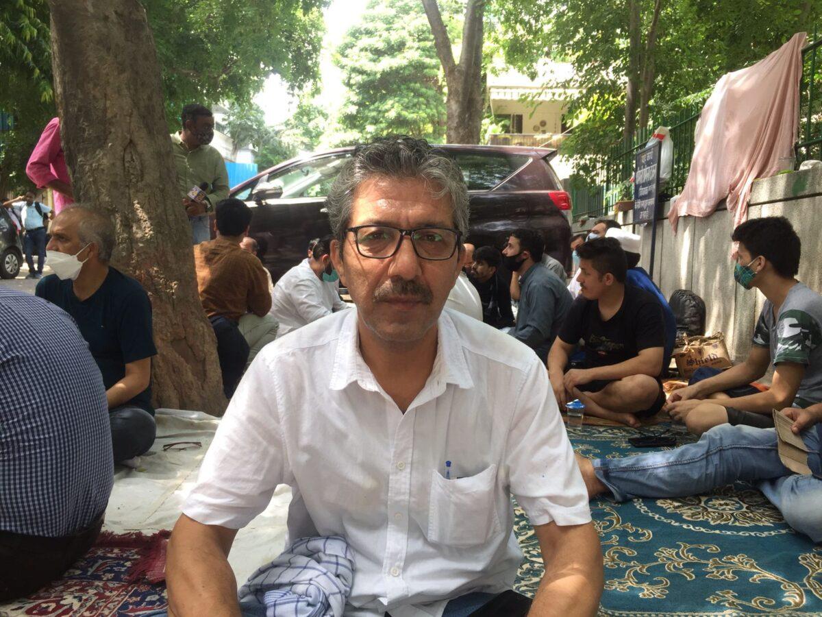 Ezaat Habibi, 57, fled from Kabul 14 years ago with his family. After the Taliban took over Kabul, closing flights and badly affecting medical tourism to India, Habibi lost his job as a translator. (Venus Upadhayaya/Epoch Times)