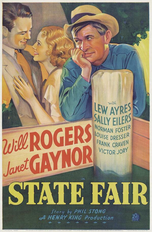 Theatrical release poster for the 1933 film "State Fair." (Public Domain)