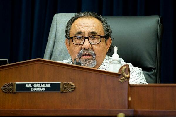 U.S. Rep. Raul Grijalva (D-Ariz.), the ranking Democrat on the House Natural Resources Committee, says “anti-public lands extremists” in the chamber are making it easier to “give away our public lands for nothing in return.” (Bonnie Cash-Pool/Getty Images)