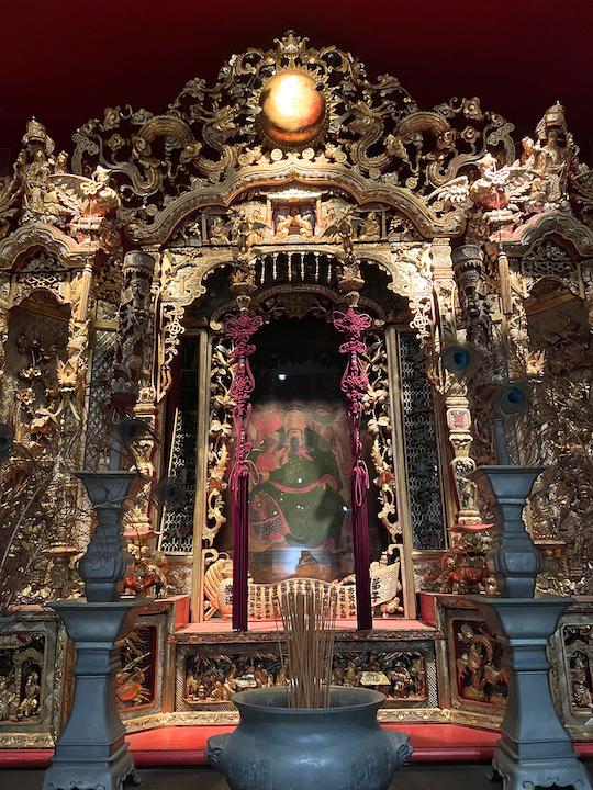 This Tong Shrine was gifted to the Santa Barbara Chee Kung Tong in 1898. (Photo courtesy of Karen Gough)