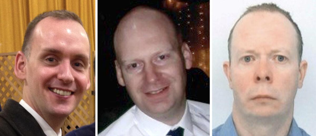 Joe Ritchie-Bennett, James Furlong, and David Wails, the three victims of the Reading terror attack, in undated handout photos by police. (Thames Valley Police/PA)