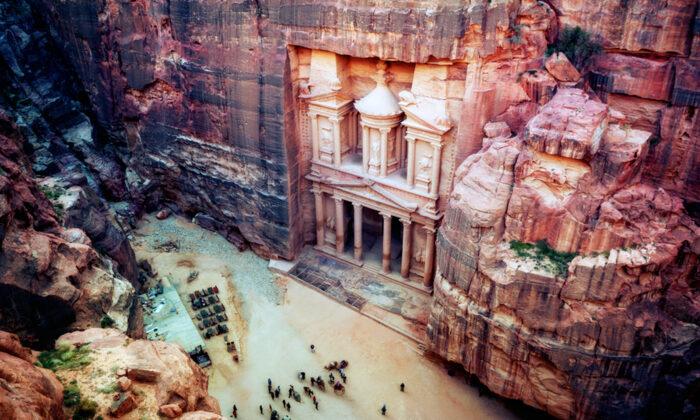 Once-Lost Ancient City Carved out of Red Sandstone Cliffs Is Among the New Wonders of the World