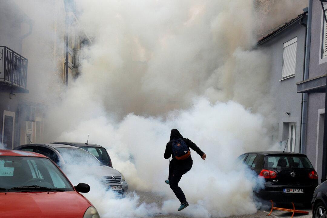 Montenegro Police Fire Teargas at Protesters Incensed Over Cleric’s Enthronement