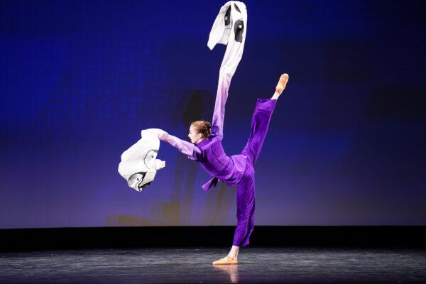 Lillian Parker participated in the junior female division of the 9th NTD International Classical Chinese Dance Competition in New York state on Sept. 4, 2021. (Larry Dye/The Epoch Times)