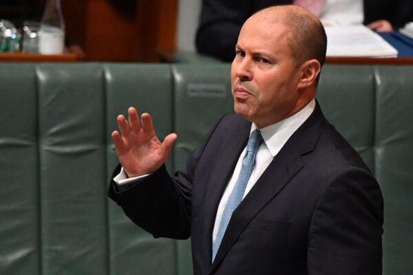 Treasurer Josh Frydenberg during Question Time in the House of Representatives at Parliament House in Canberra, Australia, on June 02, 2021. (Sam Mooy/Getty Images)