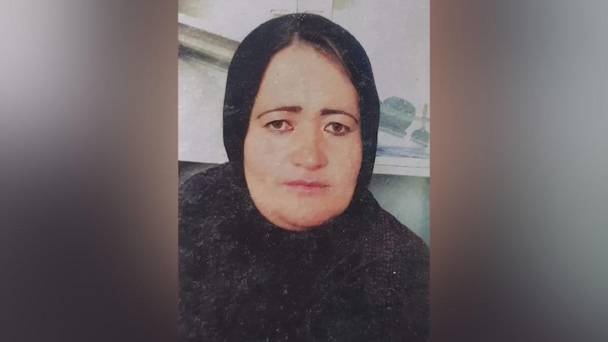 Negar Masoomi, an eight-month pregnant female Afghan police officer who was brutally murdered in front of her family in Ghor on Sept. 4, 2021. (Courtesy of Negar family/CNN)