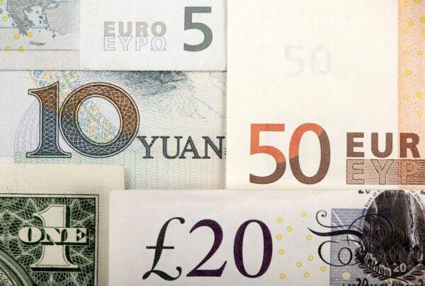 Arrangement of various world currencies including Chinese yuan, U.S. dollar, Euro, British pound, pictured on Jan. 25, 2011. (Kacper Pempel/Illustration/Reuters)