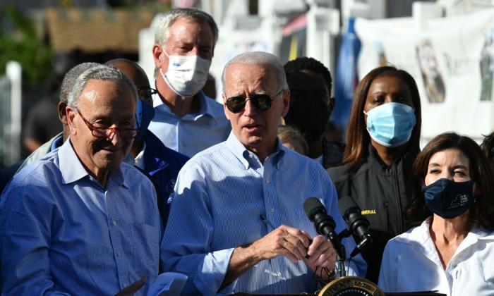 Schumer Captured on Hot Mic Talking to Biden About 2022 Midterms: ‘Didn’t Hurt Us’