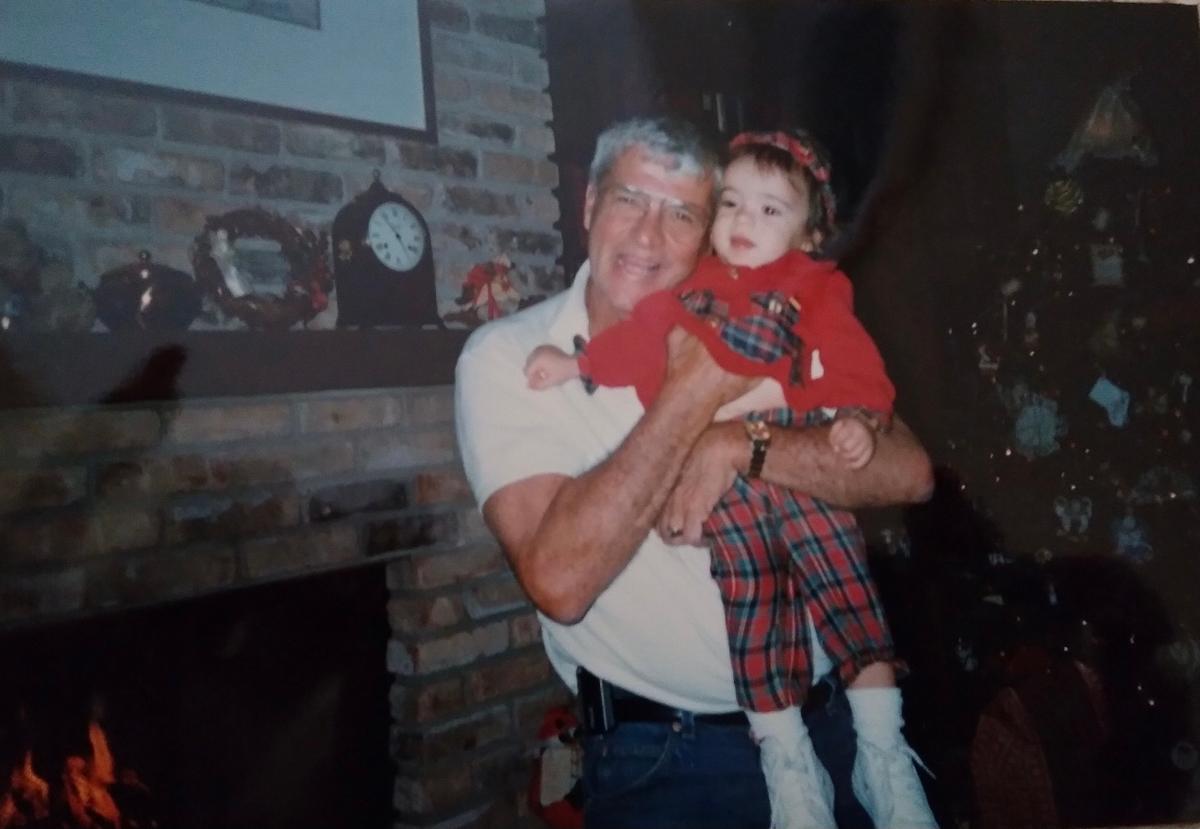 Suzy Dean as a child with her grandfather. (Courtesy of <a href="https://www.facebook.com/Tebow.love">Suzy Dean</a>)