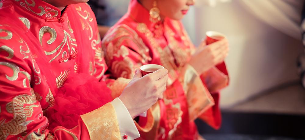 The tea serving ceremony holds a special significance in Chinese weddings. (Chayathorn Lertpanyaroj/Shutterstock)