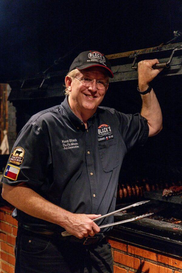 Kent Black, third-generation pitmaster at Black's BBQ in Lockhart, Texas. (Courtesy of Black's BBQ)
