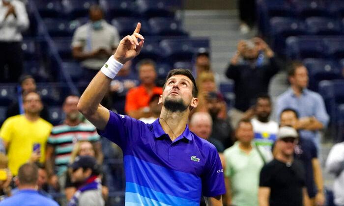 Set Down, Djokovic Tops Berrettini at US Open, Nears Year Slam
