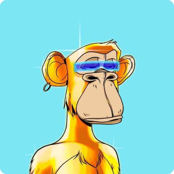 An algorithmically-generated cartoon image of an ape, number 5809 in a set of 10,000 collectible non-fungible tokens (NFTs) called the Bored Ape Yacht Club, made by the U.S.-based company Yuga Labs, in this digital image, 2021. (Courtesy Sotheby's/via Reuters)