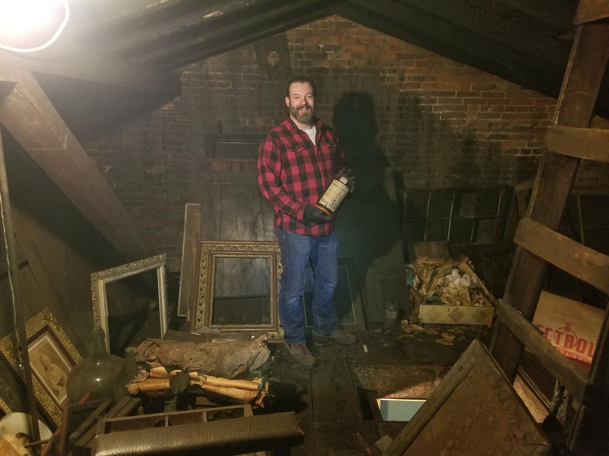 David in his hidden attic. (Courtesy of <a href="https://www.whitcombfirm.com/">David Whitcomb</a>)