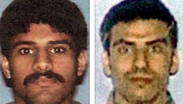 Photos released by the FBI of 9/11 hijackers Nawaf al-Hazmi (L) and Khalid al-Mihdhar, who lived in San Diego the year prior to the attacks. (FBI)