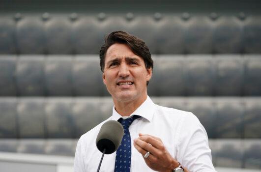 Liberal leader Justin Trudeau makes a campaign stop in Vancouver, B.C., on Sept. 13, 2021. (The Canadian Press/Sean Kilpatrick)