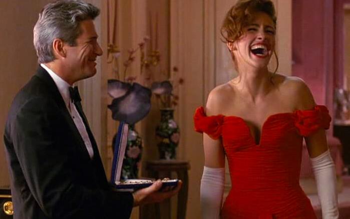 Edward Lewis (Richard Gere) has a fun surprise for Vivian (Julia Roberts), in “Pretty Woman.” (Buena Vista Pictures/Touchstone Pictures)