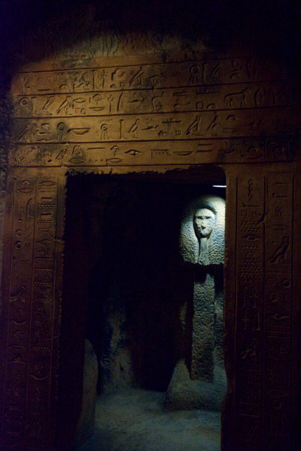 The entrance to the tomb is not as scary as it looks. (Courtesy of Karen Gough)