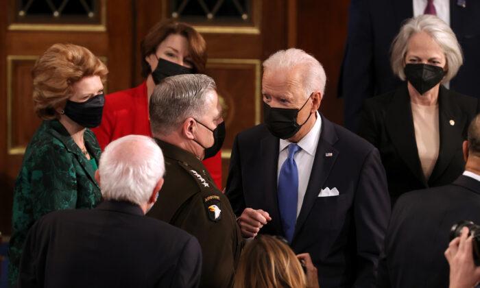 Biden Stands by Milley After Reports of Secret Phone Calls With Chinese General