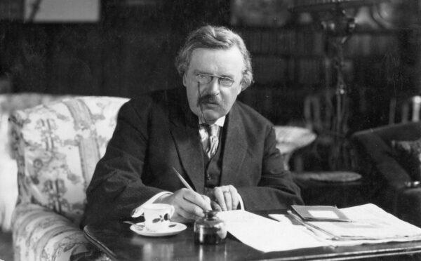 G.K. Chesterton in an undated photo. (Public Domain)