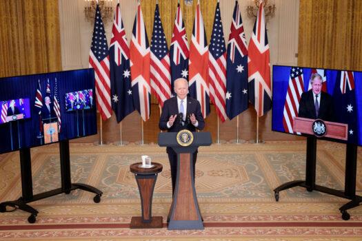 U.S. President Joe Biden speaks during an event in the East Room of the White House in Washington, D.C. on Sept. 15, 2021. (Win McNamee/Getty Images)