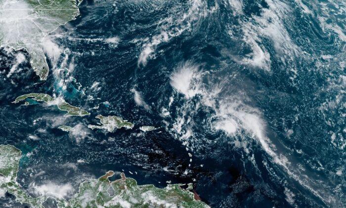 Tropical Storms Peter and Rose Form Over Atlantic Ocean