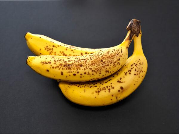 Use bananas that are slightly mottled with brown spots. (Khun Ta/shutterstock)