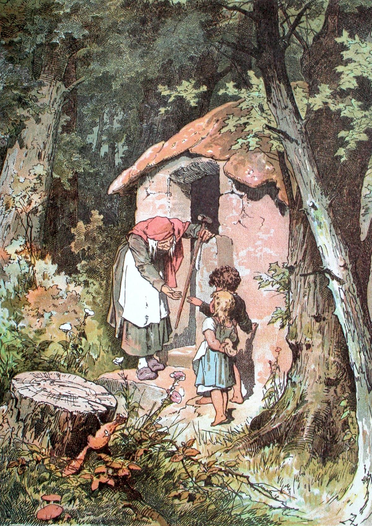 "Hänsel and Gretel," unknown date, by Alexander Zick. (Public domain)