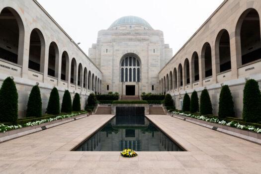 The Australian War Memorial in Canberra, Australia, on April 25, 2020. (Rohan Thomson/Getty Images)
