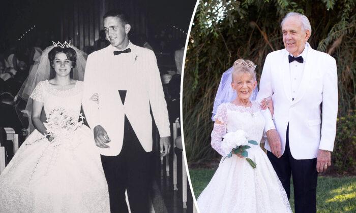 Air Force Veteran and His Wife Celebrate 59 Years of Marriage, Recreate Wedding Photos