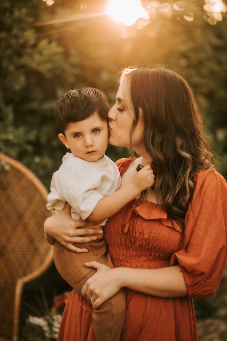 Eliza Moody with her son, Tobias Lugo, who was born with Moebius syndrome. (Courtesy of Daliela Photography via <a href="https://www.facebook.com/Tobiass-Journey-2637133076510838/">Eliza Moody</a>)