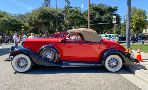 The Pierce Arrow, which was featured at this year’s Antique Autos in History Park in San Jose, Calif., on Sept. 19, 2021. (Ilene Eng/The Epoch Times)