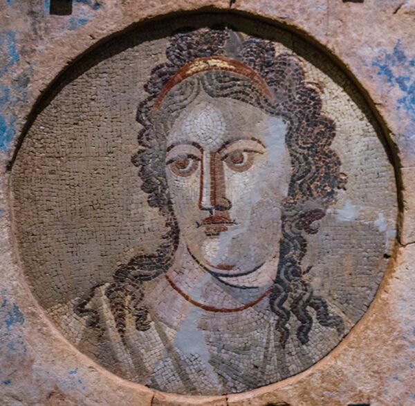 A mosaic mural of Mnemosyne in the National Archaeological Museum of Tarragona, in Catalonia, Spain. (CC0)