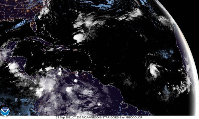 Tropical Depression Eighteen Forms in Eastern Atlantic: NHC