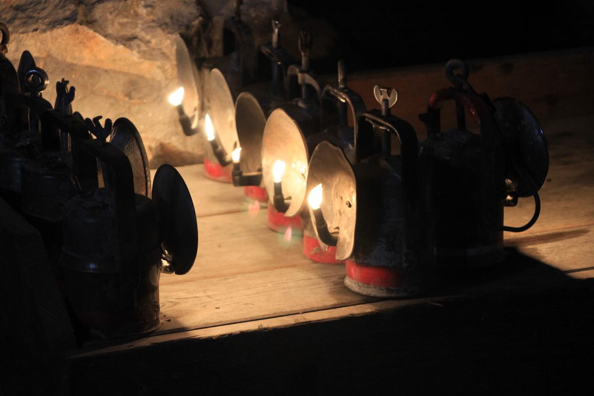 Old oil lamps at Eisriesenwelt. (Copyright Wibke Carter)