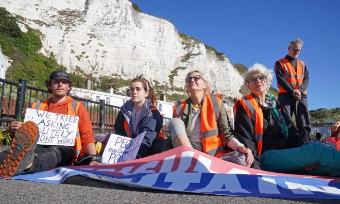 Climate Group Insulate Britain Blocks Europe’s Busiest Ferry Port