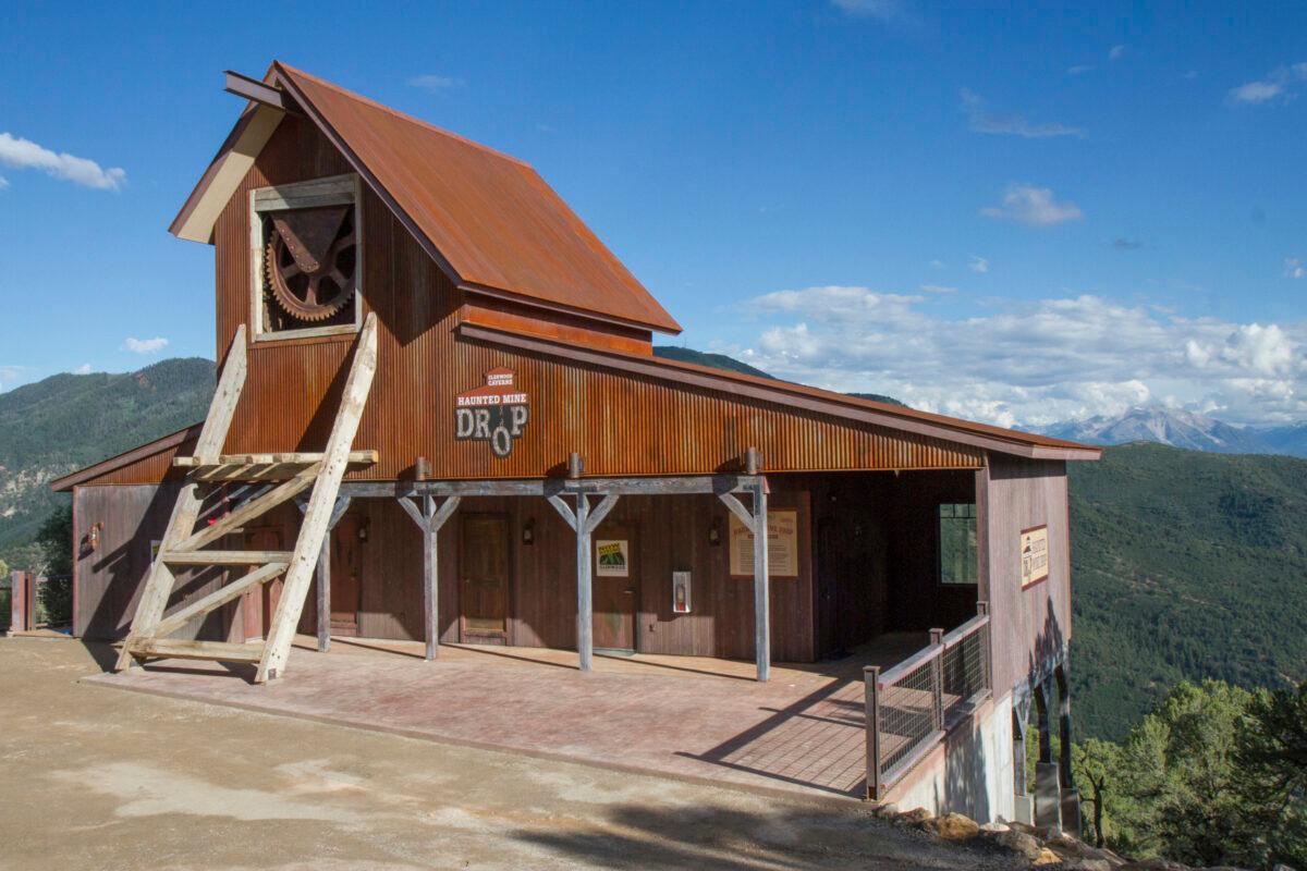 The Haunted Mine Drop is shown in this file photo at Glenwood Caverns Adventure Park in Glenwood Springs, Colo., in July 2017. (Chelsea Self/Glenwood Springs Post Independent via AP)