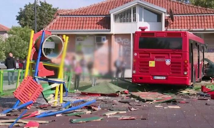 Bus Swerves Into Children’s Playground in Belgrade, Injuring Several