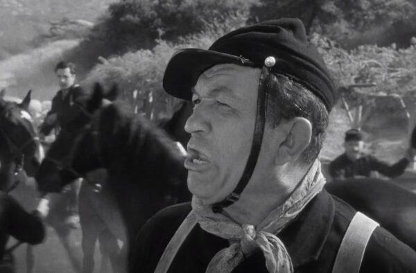 A hilarious scene with Sgt. Festus Mulcahy (Victor McLaglen), in “Fort Apache.” (RKO Radio Pictures)