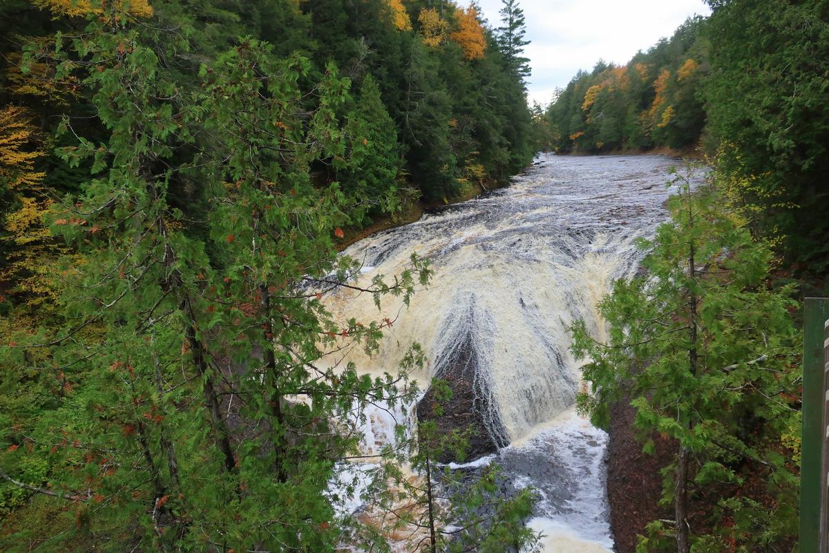 Conglomerate Falls along the Black River in the bordering Ottawa National Forest. (Kevin Revolinski)