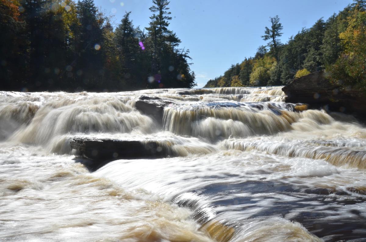 Nawadaha Falls on the Presque Isle River. (Kevin Revolinski)
