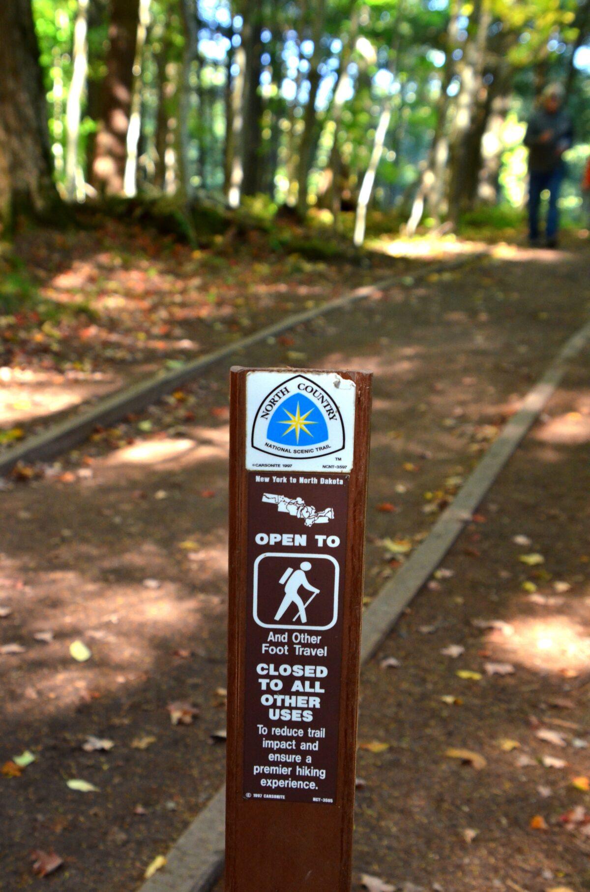 A sign marks the trail. (Kevin Revolinski)