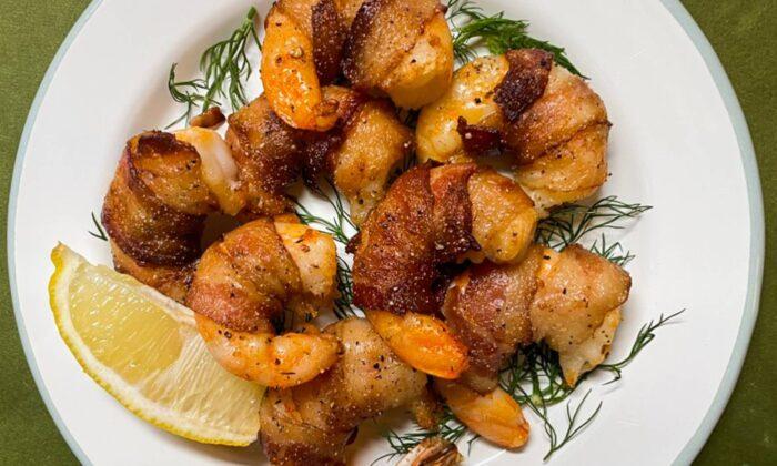 Extra Crispy Bacon-Wrapped Shrimp Are an Irresistible Appetizer